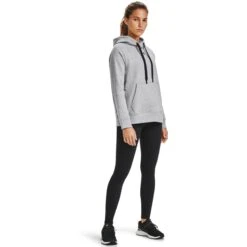 Dames Hoodie Under Armour Rival Fleece HB -Dames Sportkleding Winkel 1356317 035 2