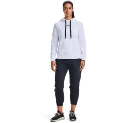 Dameshoedje Under Armour Rival Fleece HB -Dames Sportkleding Winkel 1356317 100 2