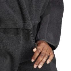 Dames Fleece 1/2 Rits Adidas Tiro -Dames Sportkleding Winkel adidas originals ia3042 8 apparel on model detail view 2 white