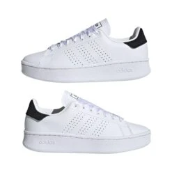 Dames Sportschoenen Adidas Advantage Bold 15 Dames Sportschoenen Adidas Advantage Bold -Dames Sportkleding Winkel adidas ef1034 11 footwear photography mirrored pair view white 000
