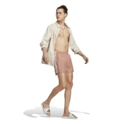 Zwemshort Adidas Adicolor 3-Stripes -Dames Sportkleding Winkel adidas h44771 5 apparel on model walking view white