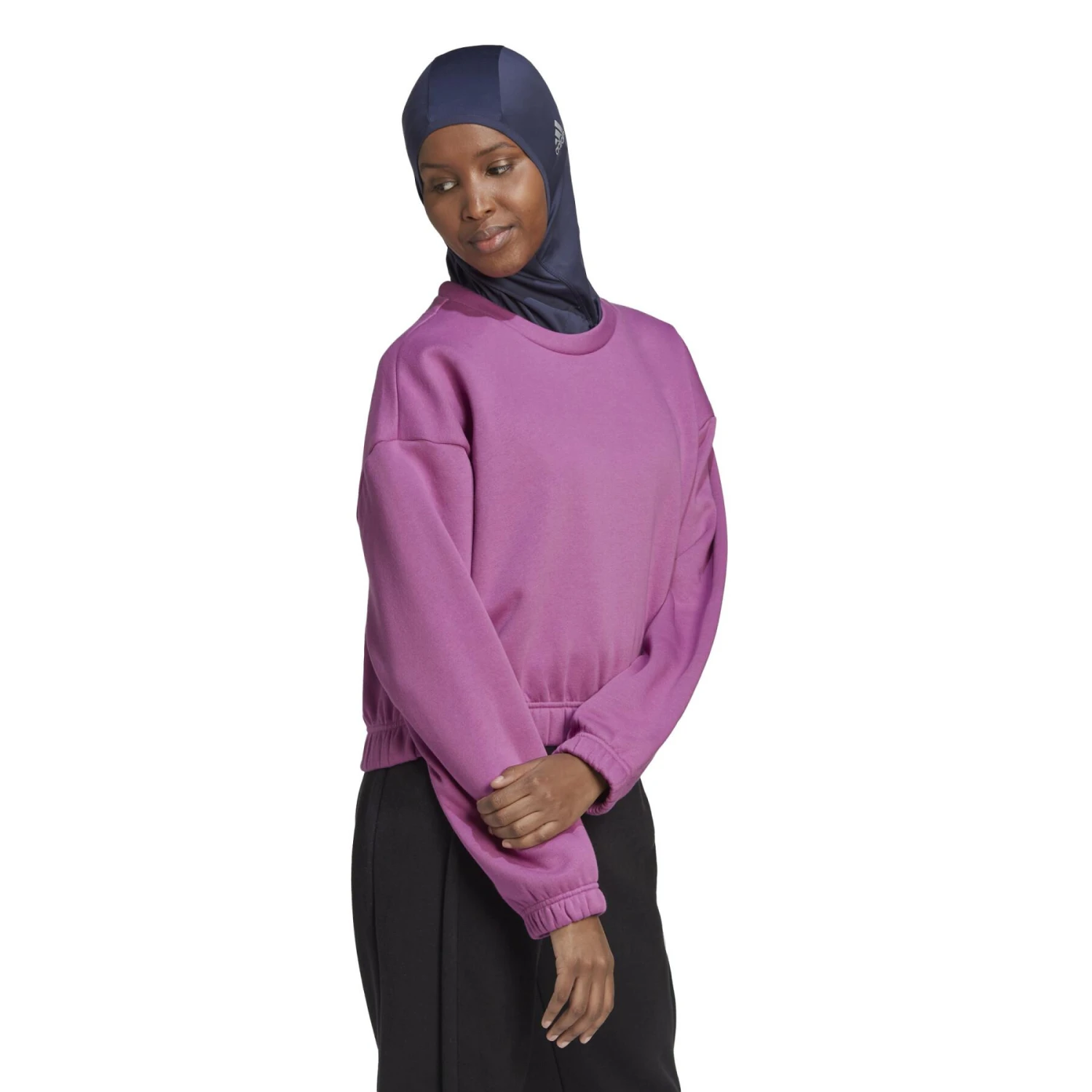 Dames Losjes Vallend Sweatshirt Adidas Studio Lounge 8 Dames Losjes Vallend Sweatshirt Adidas Studio Lounge - Afbeelding 6