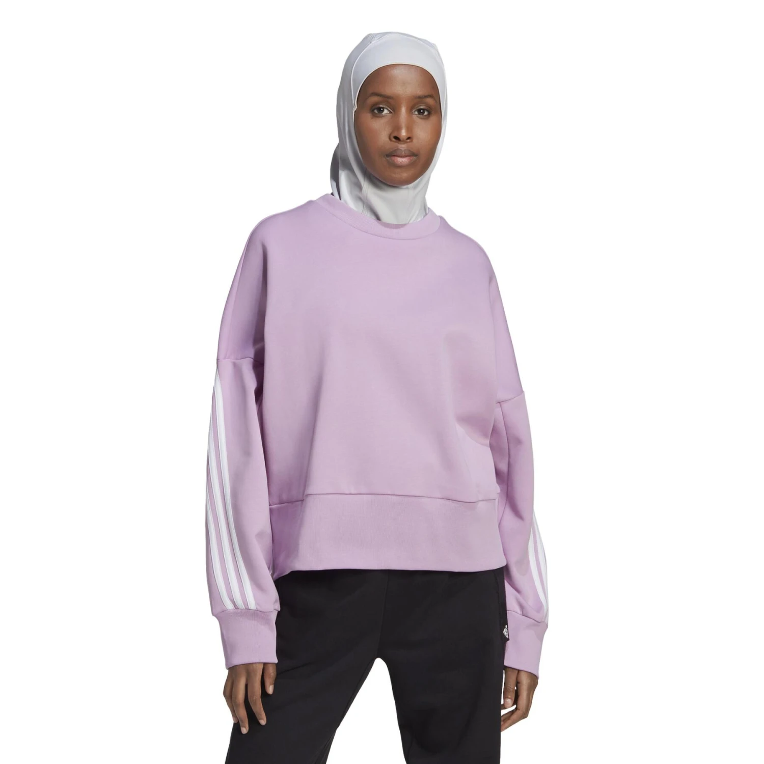 Dames Sweatshirt Met Kraag Adidas ALL SZN 5 Dames Sweatshirt Met Kraag Adidas ALL SZN - Afbeelding 3