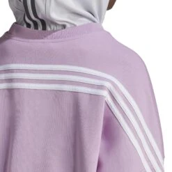 Dames Sweatshirt Met Kraag Adidas ALL SZN 17 Dames Sweatshirt Met Kraag Adidas ALL SZN -Dames Sportkleding Winkel adidas hk0515 8 apparel on model detail view 2 white