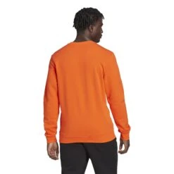 Sweatshirt Met Groot Logo Adidas Essentials -Dames Sportkleding Winkel adidas hl2304 5 apparel on model back view white