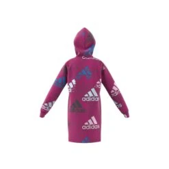 Meisjesjurk Met Capuchonprint Adidas Essentials Brand Love -Dames Sportkleding Winkel adidas hm4542 7 apparel zip turntable 3d 5 white