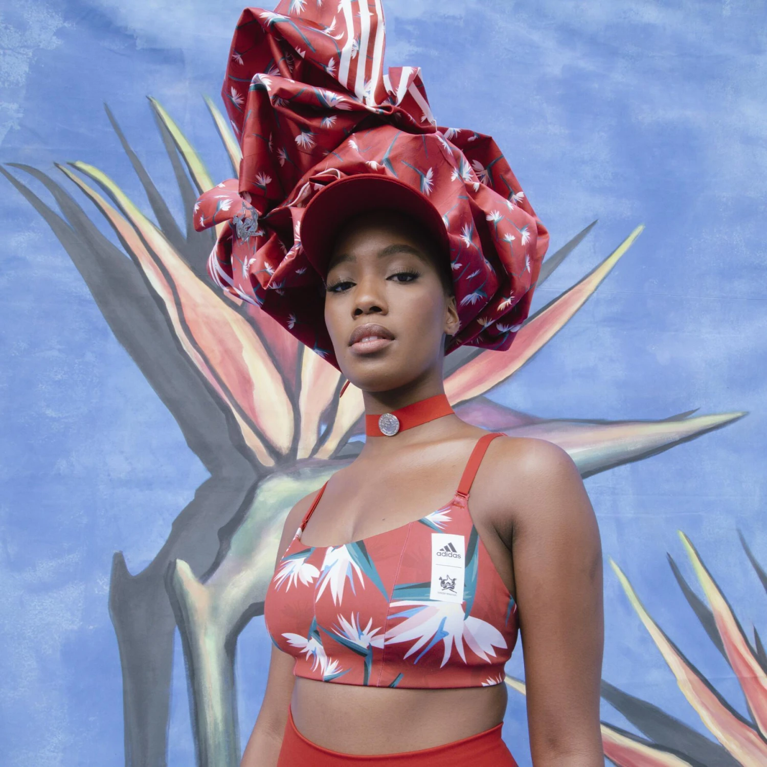 Damesbeha Met Lichte Ondersteuning Adidas Thebe Magugu Studio 3 Damesbeha Met Lichte Ondersteuning Adidas Thebe Magugu Studio