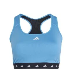 Medium Ondersteunende Beha Voor Vrouwen Adidas Powerreact Techfit GT 19 Medium Ondersteunende Beha Voor Vrouwen Adidas Powerreact Techfit GT -Dames Sportkleding Winkel adidas hn7286 1 apparel photography front view white