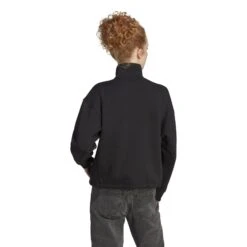 Dames Fleece Trainingsjas Adidas All Szn -Dames Sportkleding Winkel adidas hz5755 5 apparel on model back view white