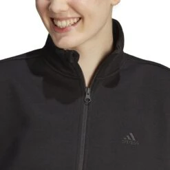 Dames Fleece Trainingsjas Adidas All Szn -Dames Sportkleding Winkel adidas hz5755 7 apparel on model detail view 1 white