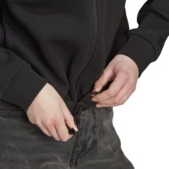 Dames Fleece Trainingsjas Adidas All Szn -Dames Sportkleding Winkel adidas hz5755 8 apparel on model detail view 2 white