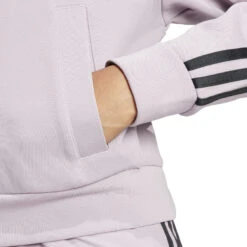 Damescapuchon Adidas Future Icons 3 Stripes -Dames Sportkleding Winkel adidas is3681 8 apparel on model detail view 2 white