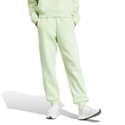 Losvallende Fleece Jogging Top Voor Dames Adidas All Szn -Dames Sportkleding Winkel adidas iw1287 3 apparel on model standard view white