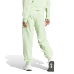 Losvallende Fleece Jogging Top Voor Dames Adidas All Szn -Dames Sportkleding Winkel adidas iw1287 4 apparel on model back view white