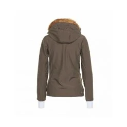 Softshell Jas Met Bont Voor Dames Peak Mountain Asada 6 Softshell Jas Met Bont Voor Dames Peak Mountain Asada -Dames Sportkleding Winkel asada ks taupe 3