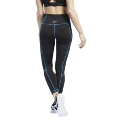 Dames Legging Reebok MYT Contrast Stitch -Dames Sportkleding Winkel ft0869 app on model back white