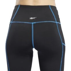 Dames Legging Reebok MYT Contrast Stitch -Dames Sportkleding Winkel ft0869 app on model detail 3 white