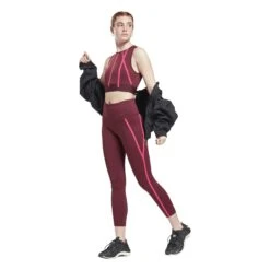 Damestop Reebok à Bandes Studio -Dames Sportkleding Winkel gu5828 app on model side white