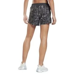Dames Korte Broek Met Opdruk Reebok Workout Ready Run -Dames Sportkleding Winkel hb1702 app on model back white