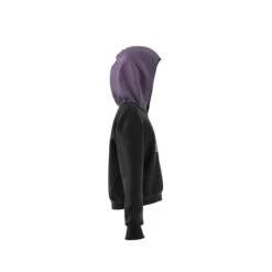 Korte Sweater Met Kap Voor Meisjes Adidas Glam -Dames Sportkleding Winkel hn1028 4 apparel zip20 20turntable 3d 3 white