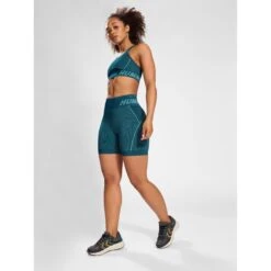 Naadloze Shorts Voor Dames Hummel Christel -Dames Sportkleding Winkel hummel 213755 6124 green 5