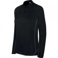 Dames Sweatshirt Proact Running 1/4 Zip 11 Dames Sweatshirt Proact Running 1/4 Zip -Dames Sportkleding Winkel ps pa336 fs black