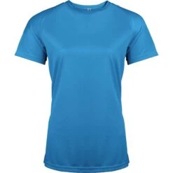 Dames-T-shirt Met Korte Mouwen Proact Sport 29 Dames-T-shirt Met Korte Mouwen Proact Sport -Dames Sportkleding Winkel ps pa439 aquablue