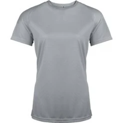 Dames-T-shirt Met Korte Mouwen Proact Sport 27 Dames-T-shirt Met Korte Mouwen Proact Sport -Dames Sportkleding Winkel ps pa439 finegrey