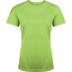 Dames-T-shirt Met Korte Mouwen Proact Sport 24 Dames-T-shirt Met Korte Mouwen Proact Sport -Dames Sportkleding Winkel ps pa439 lime