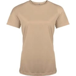 Dames-T-shirt Met Korte Mouwen Proact Sport 20 Dames-T-shirt Met Korte Mouwen Proact Sport -Dames Sportkleding Winkel ps pa439 sand
