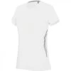 Bi-materiaal T-shirt Voor Dames Proact Sport 1 Bi-materiaal T-shirt Voor Dames Proact Sport -Dames Sportkleding Winkel ps pa466 fs white silver