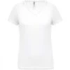 Dames-T-shirt Met V-hals Proact Sport Blanc -Dames Sportkleding Winkel ps pa477 white