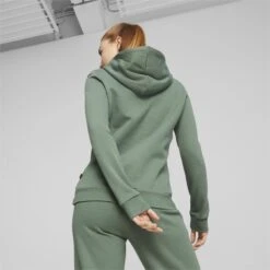 Dames Sweater Met Geborduurde Capuchon Puma Essentials+ FL -Dames Sportkleding Winkel puma 670004 44 6