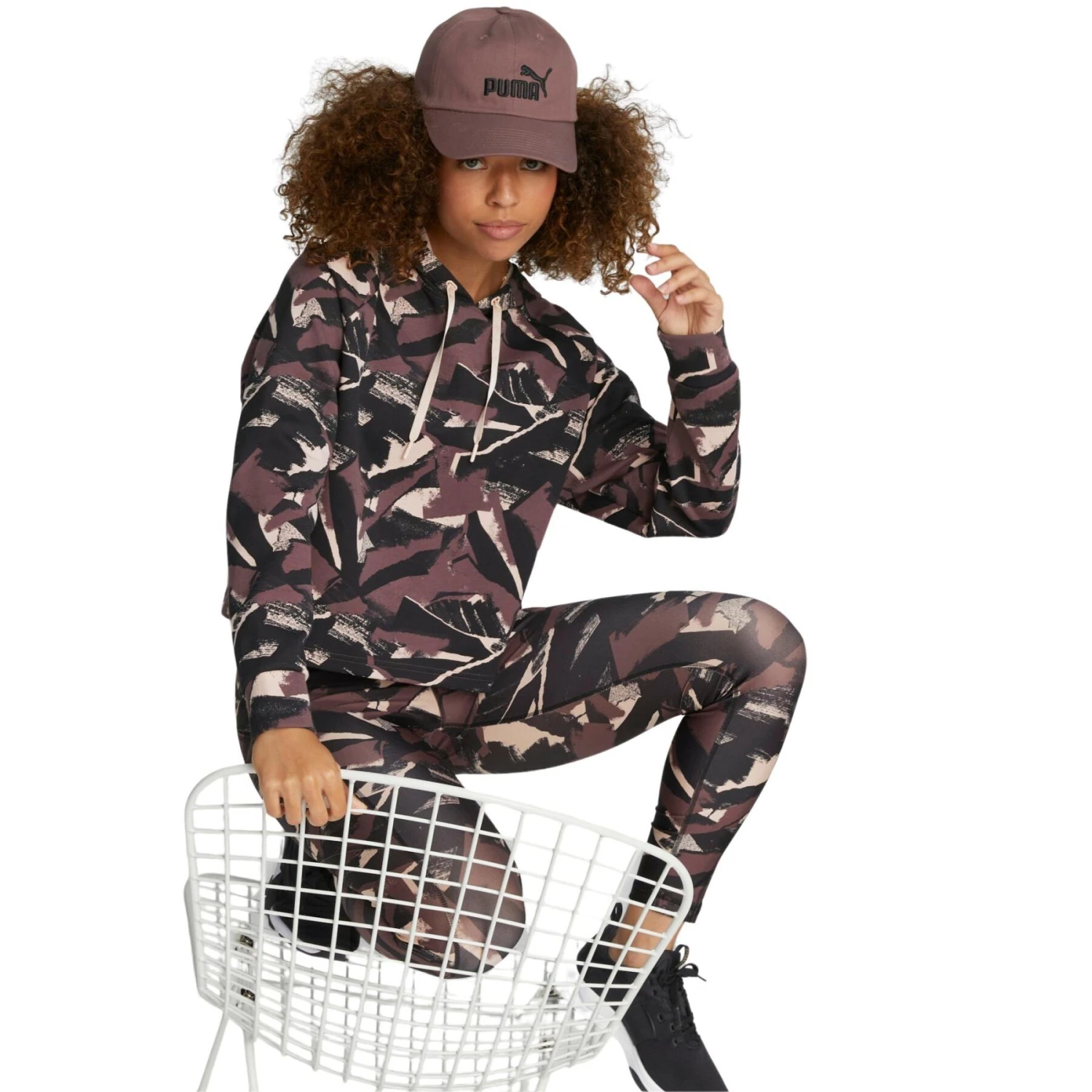 Dames Sweatshirt Met Capuchon Puma Modern Sports AOP 4 Dames Sweatshirt Met Capuchon Puma Modern Sports AOP - Afbeelding 2