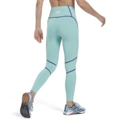 Dames Legging Reebok Les Mills® Colorblock -Dames Sportkleding Winkel reebok hm5751 3 apparel on model back view white