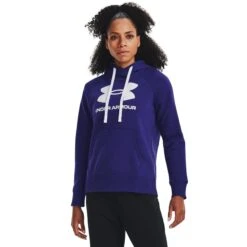 Sweatshirt Dames Fleece Hoodie Under Armour Rival Logo -Dames Sportkleding Winkel under armour 1356318 468 0