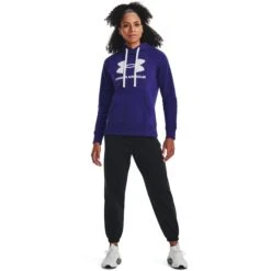 Sweatshirt Dames Fleece Hoodie Under Armour Rival Logo -Dames Sportkleding Winkel under armour 1356318 468 2