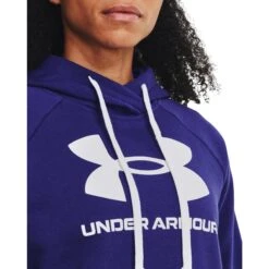 Sweatshirt Dames Fleece Hoodie Under Armour Rival Logo -Dames Sportkleding Winkel under armour 1356318 468 5